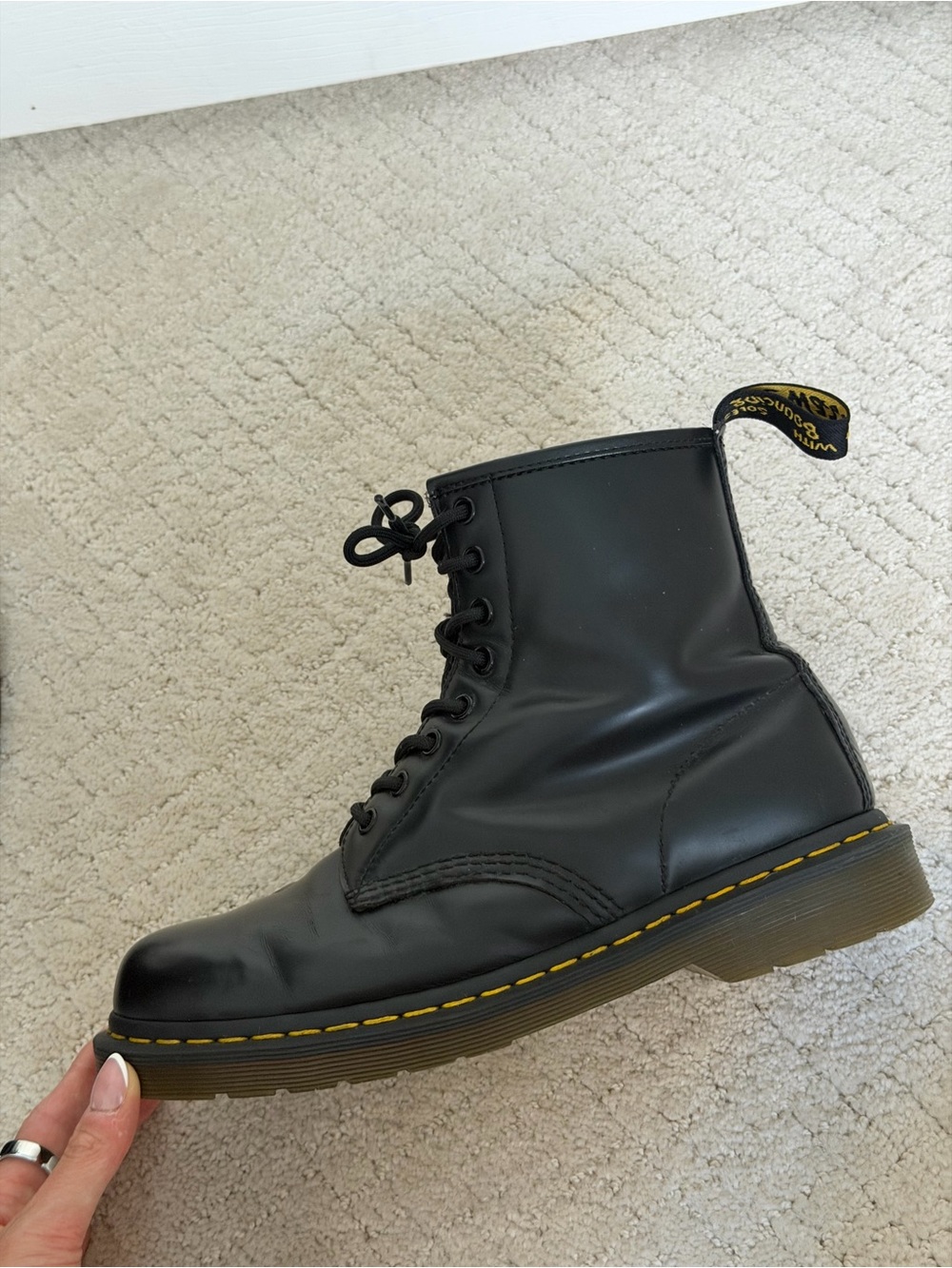 Dr. Martens 1460 Smooth Leather Lace Up Boots - Picture 14 of 15